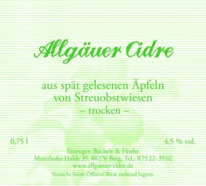 Allgäuer Cidre "trocken"